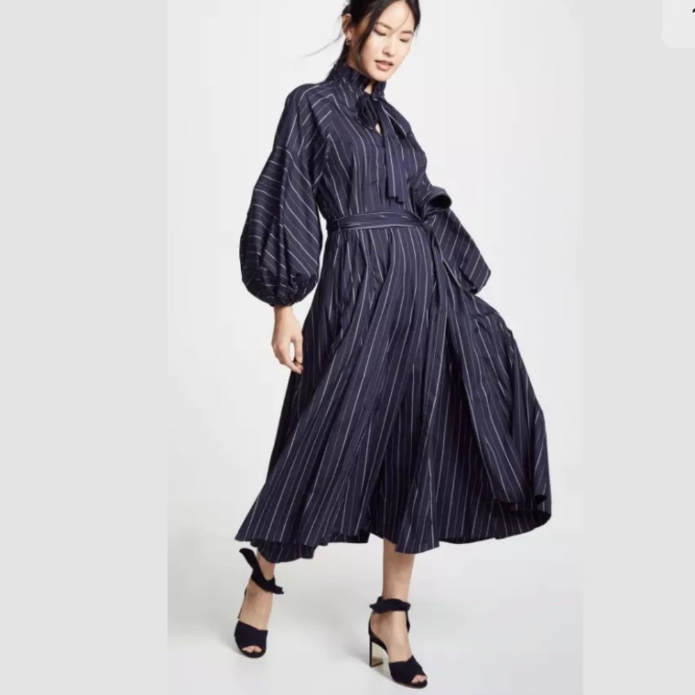 *SOLD* Lee Mathews Goldie striped dress